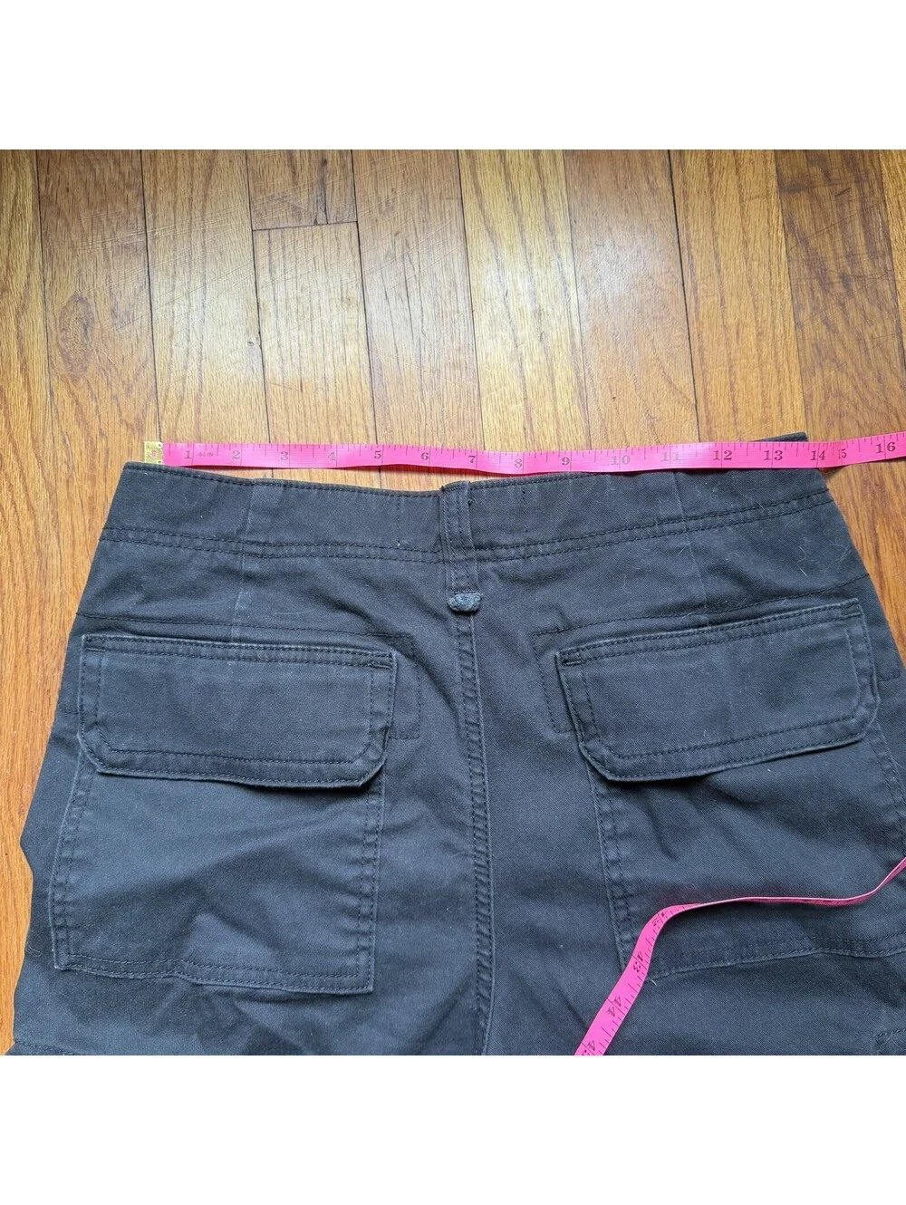 Hollister Gray Black Skater Baggy Cargo Utility Pants Y2K Mens 29x30